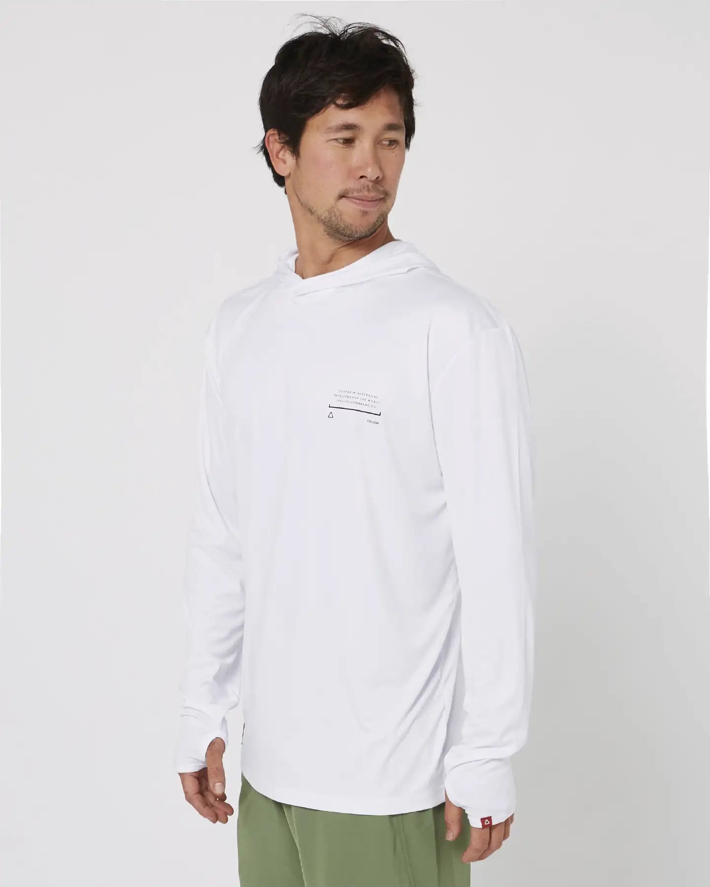 Follow Sun Hood L/S - White Font