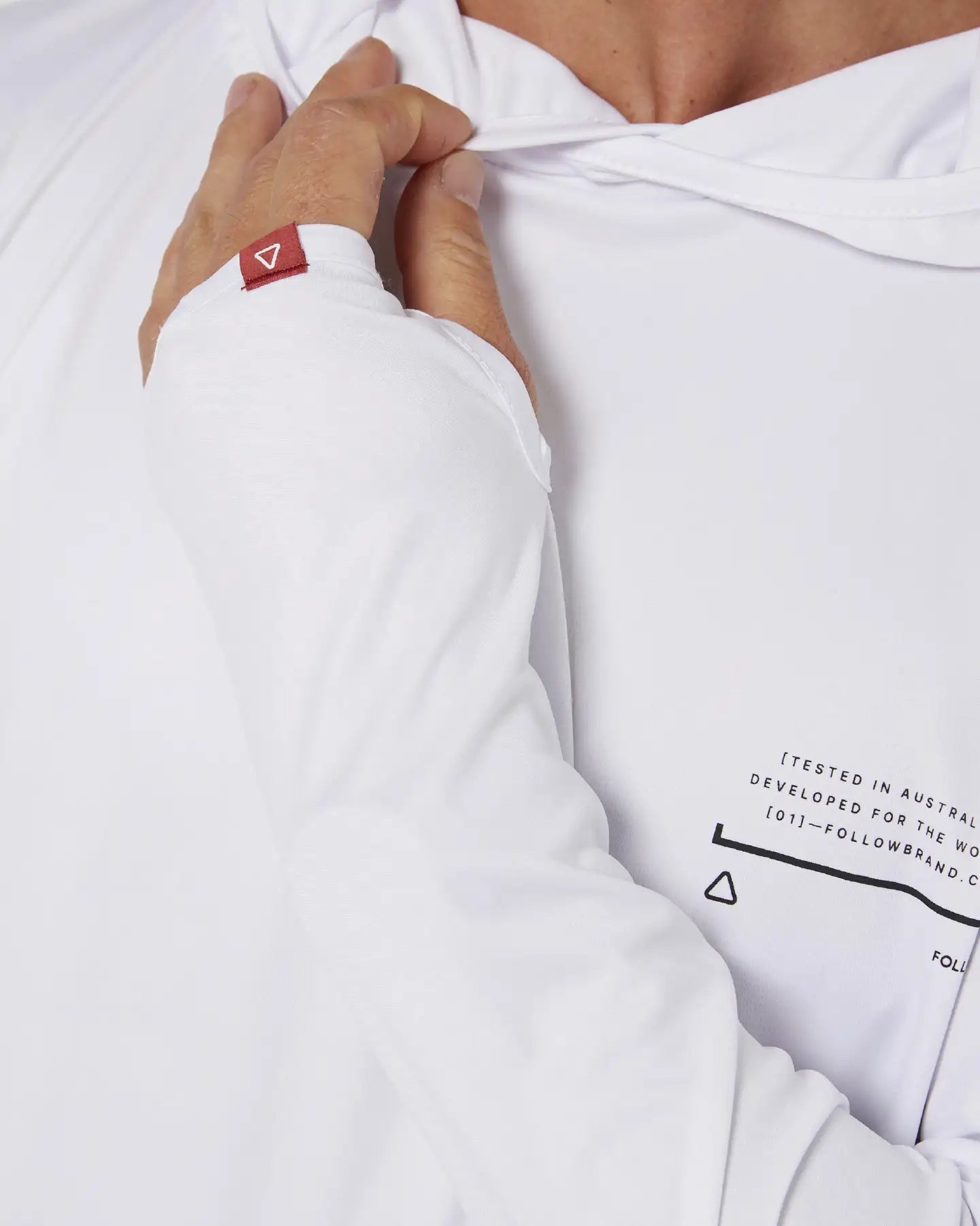 Follow Sun Hood L/S - White 6