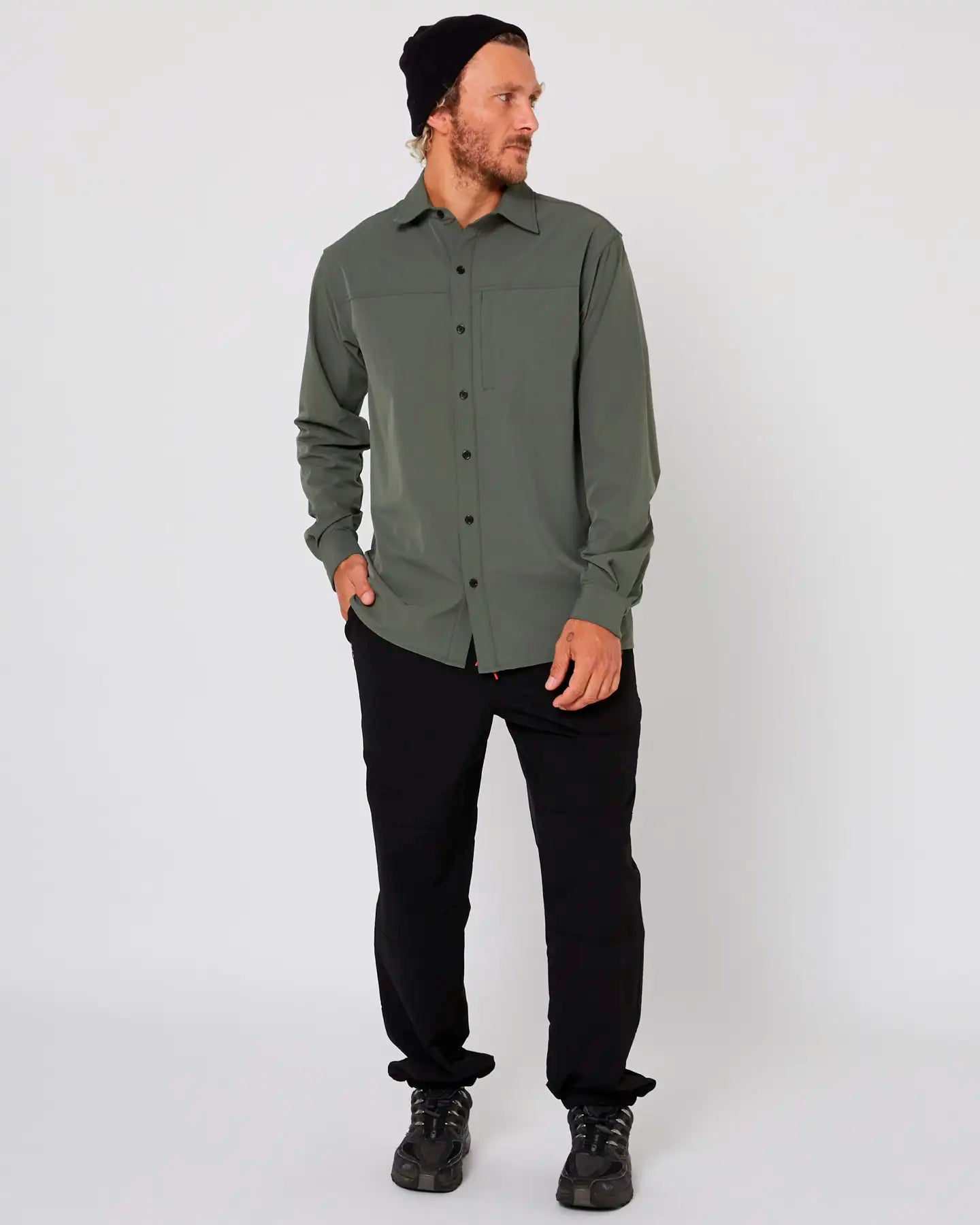 Follow Sun Shirt L/S - Olive 5