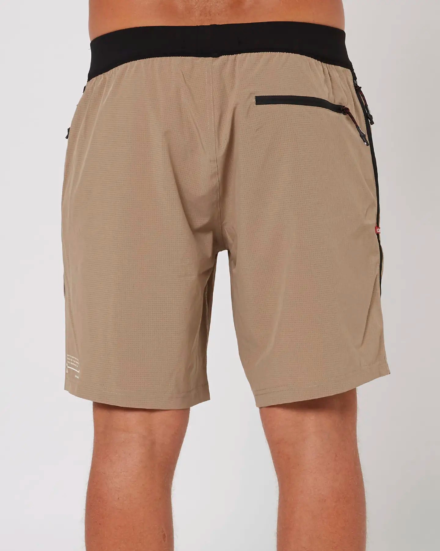 Follow Tech Shorts - Deep Taupe Back