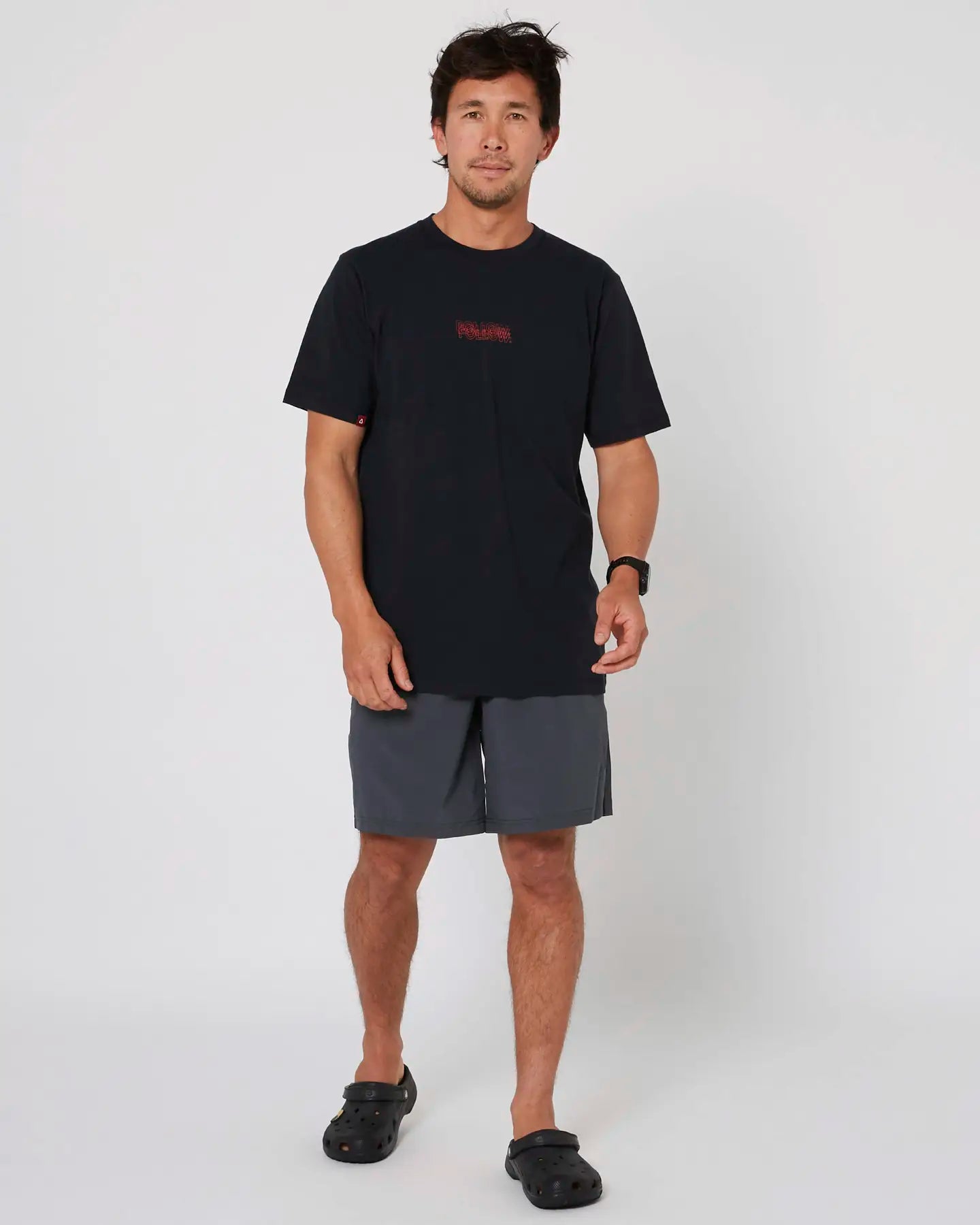 Follow Tech Shorts - Stone Font