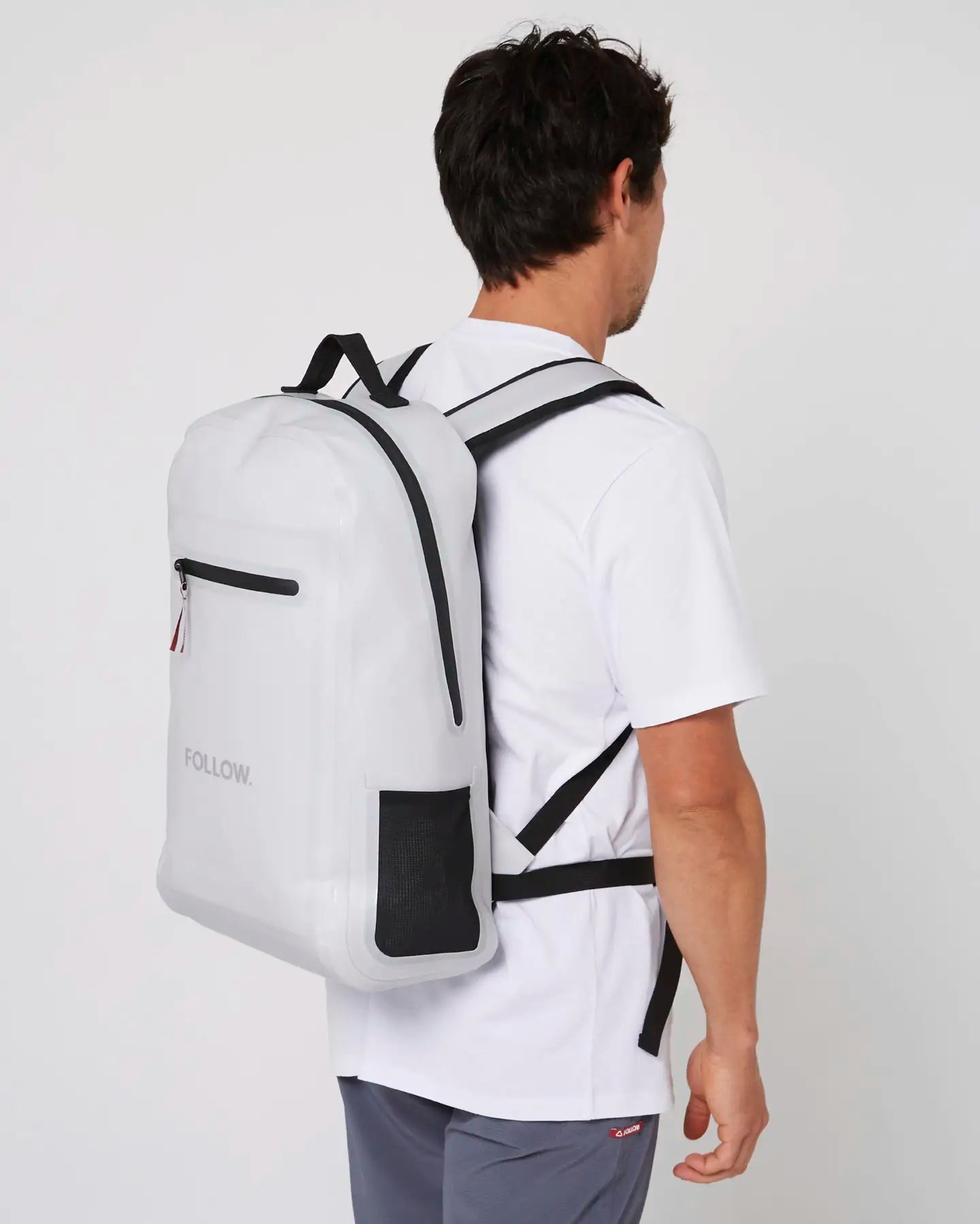 Follow Life Backpack - Light Grey 2