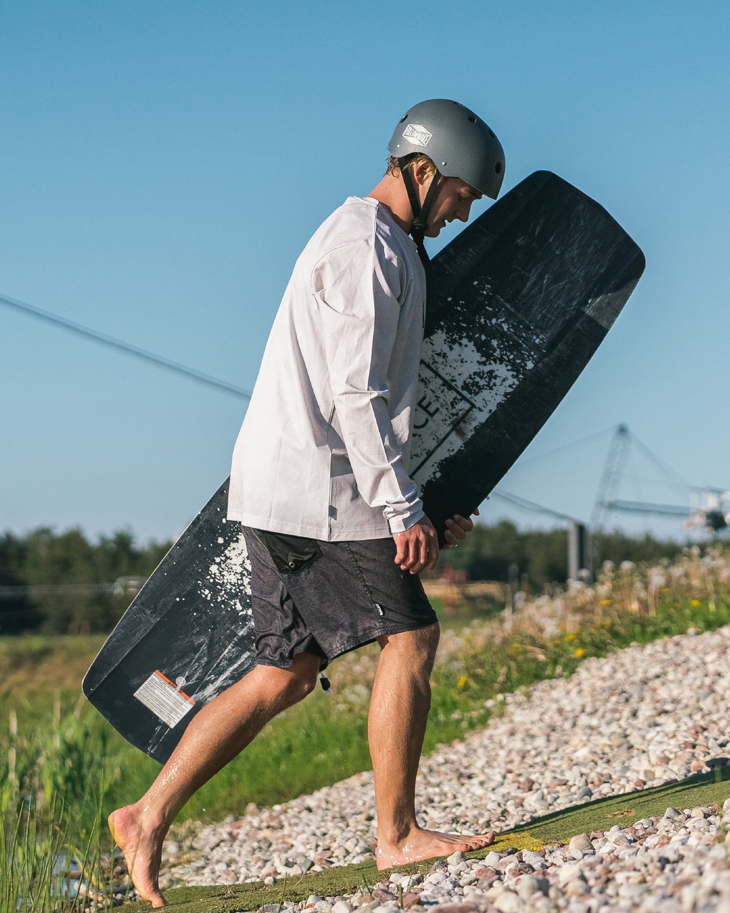 Hydro Corp Tee - Stone lifestyle5