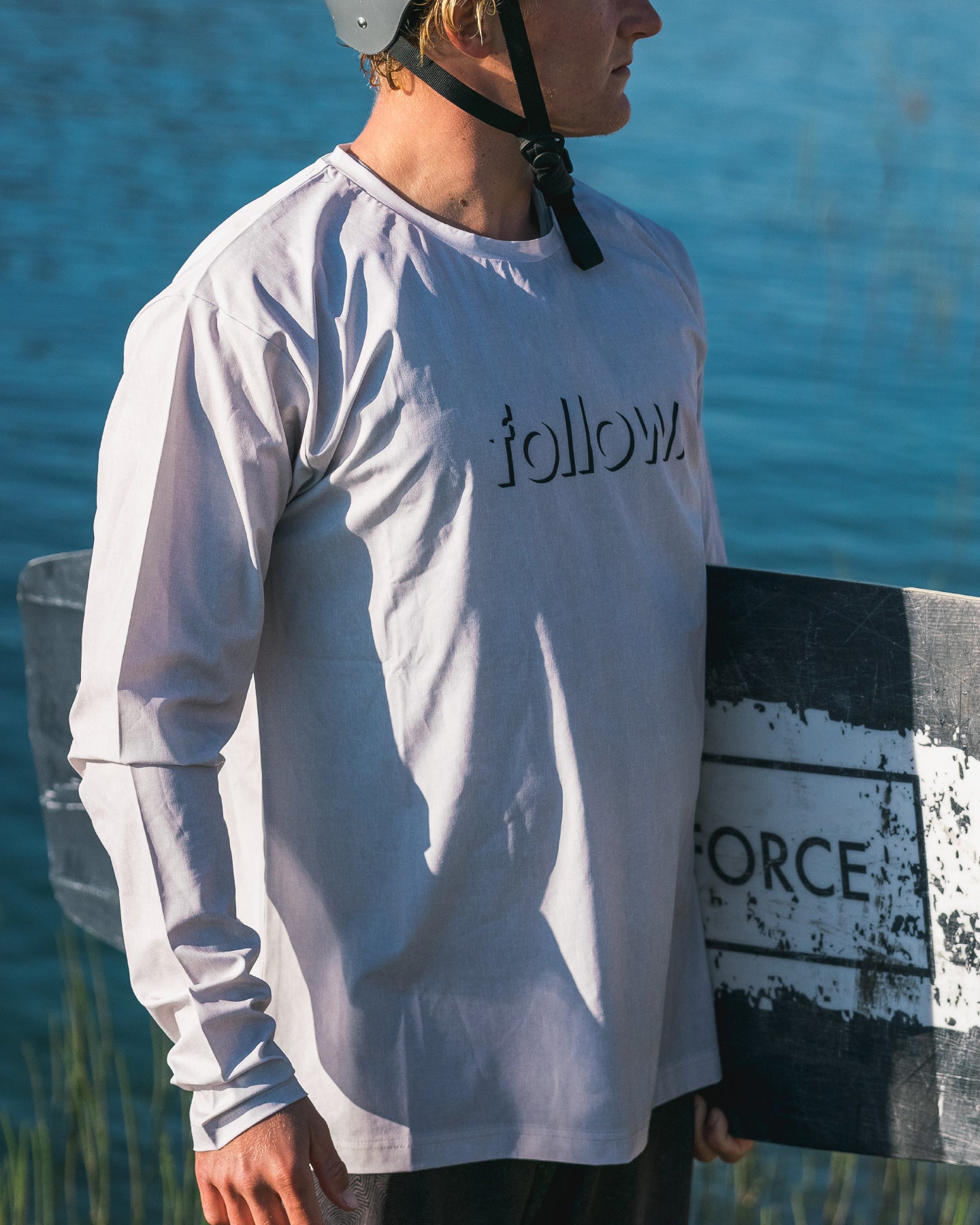 Hydro Corp Tee - Stone lifestyle2