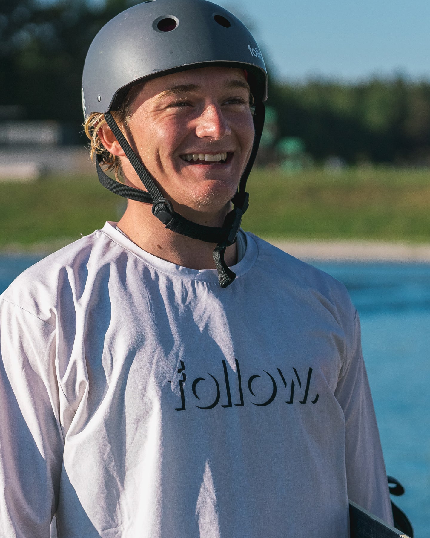 Hydro Corp Tee - Stone lifestyle 1