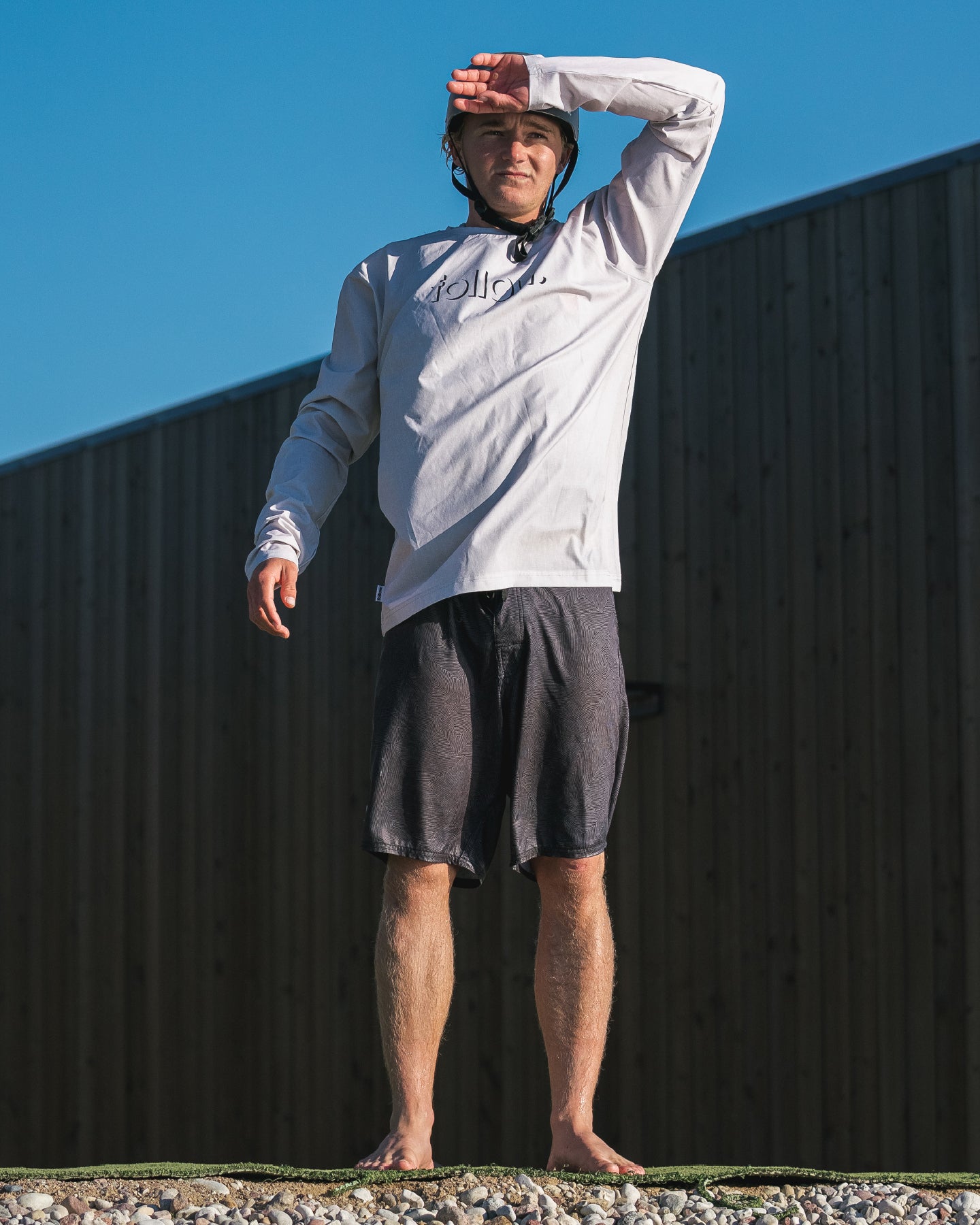 Hydro Corp Tee - Stone lifestyle3