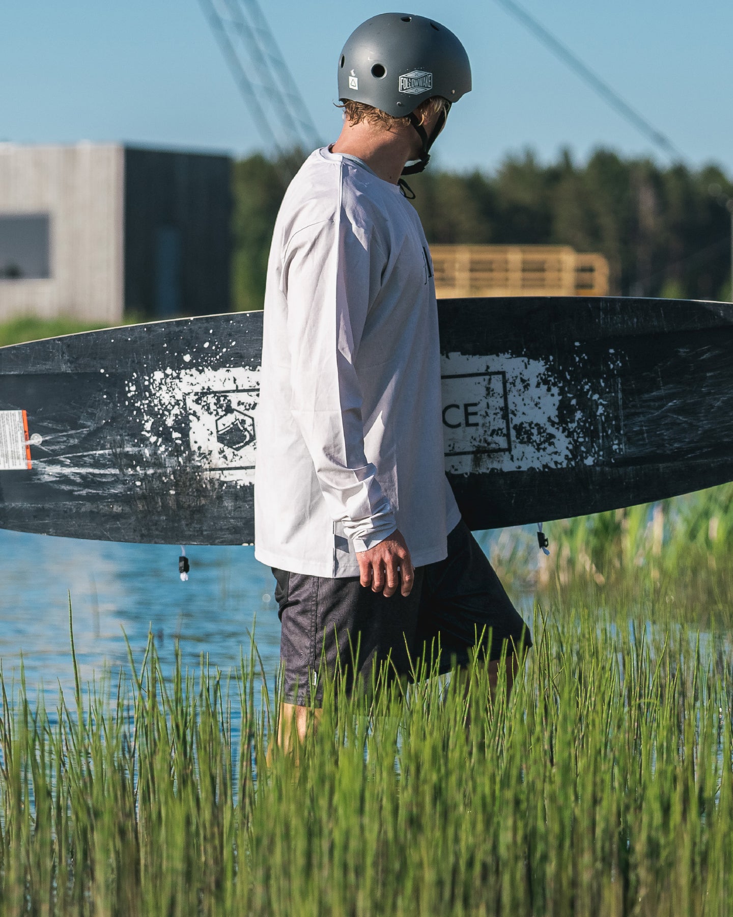 Hydro Corp Tee - Stone lifestyle