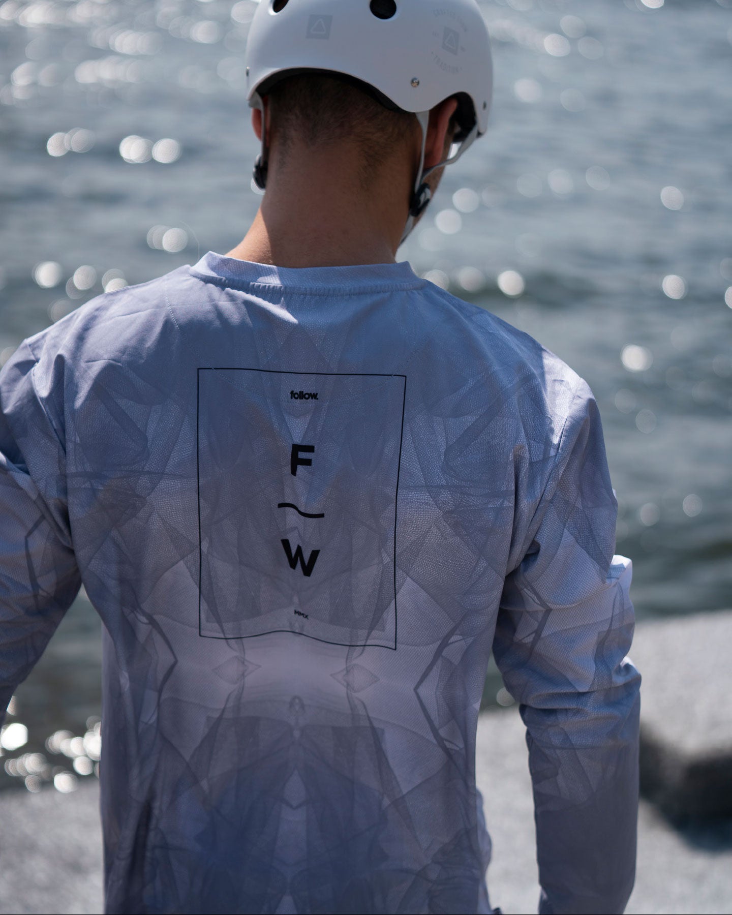 Follow F#*FED L/S HYDRO TEE – WHITE/STONE 7