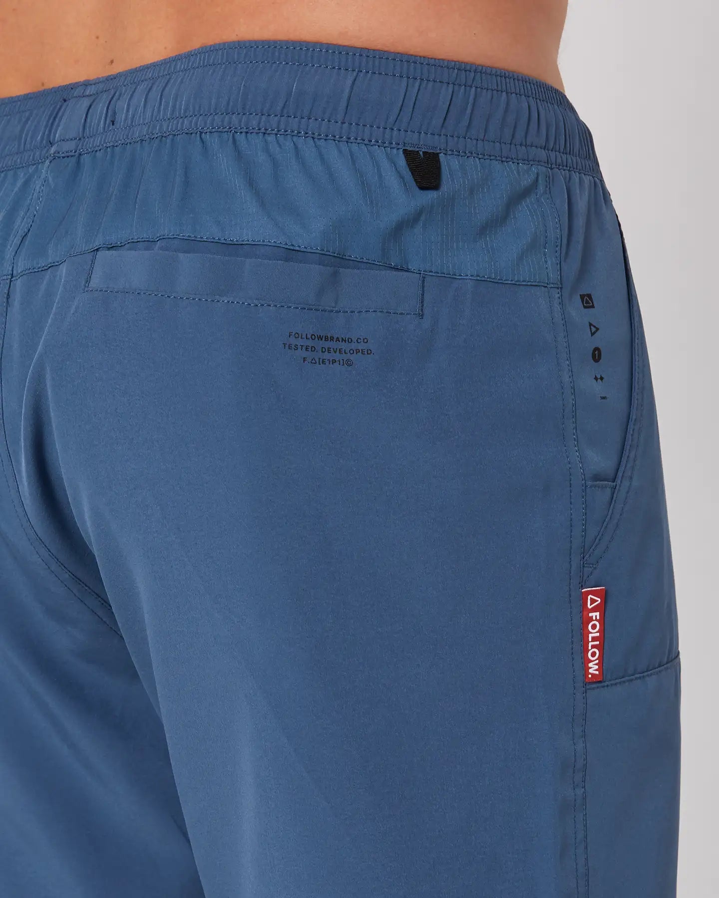 Follow All Day Shorts - Slate Blue 7