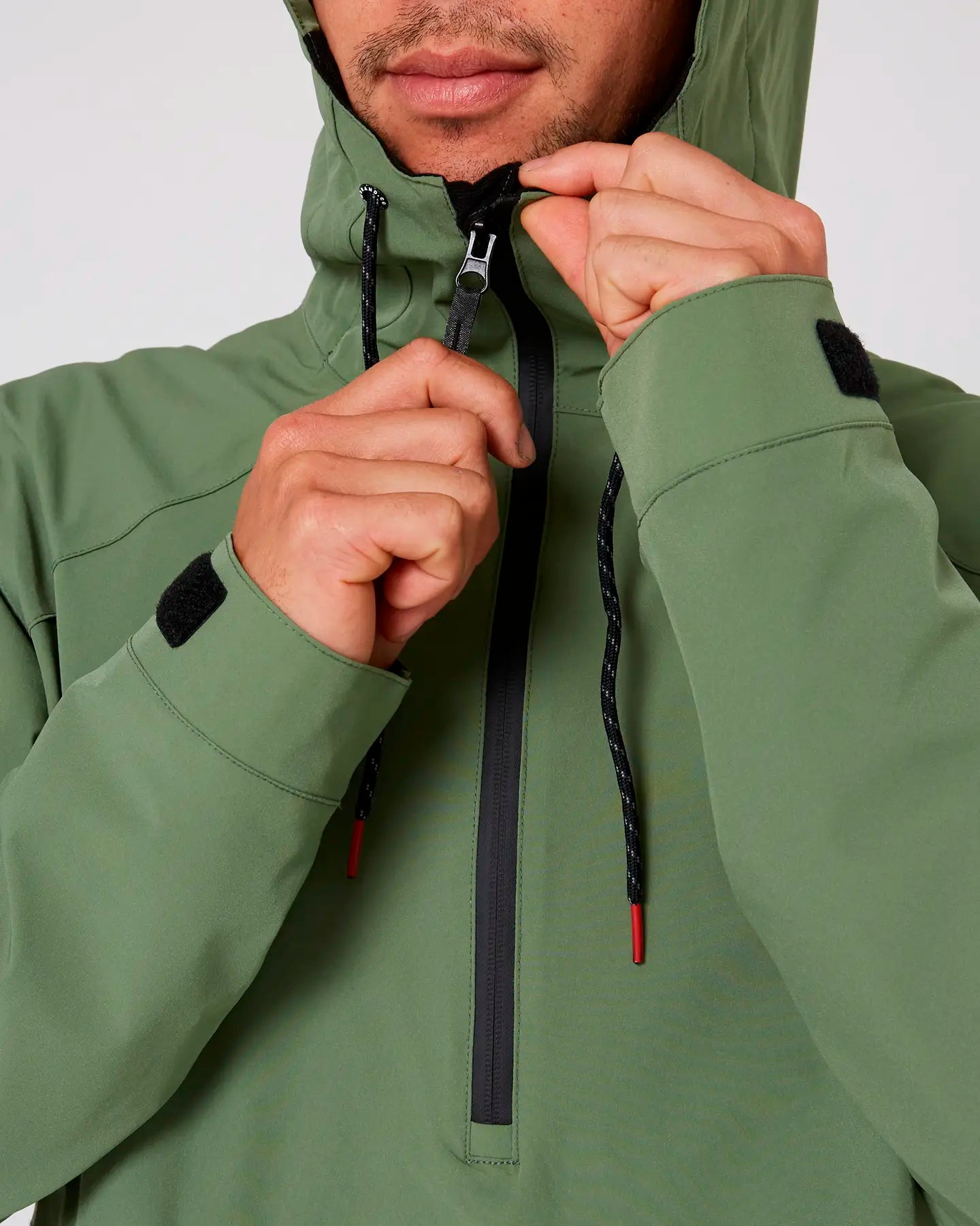 Follow Outer Spray Anorak Jacket - Olive 5