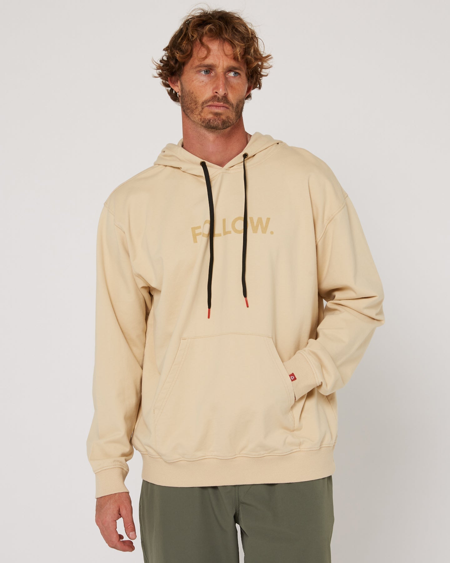 Follow Logo Hoody - Sand 1