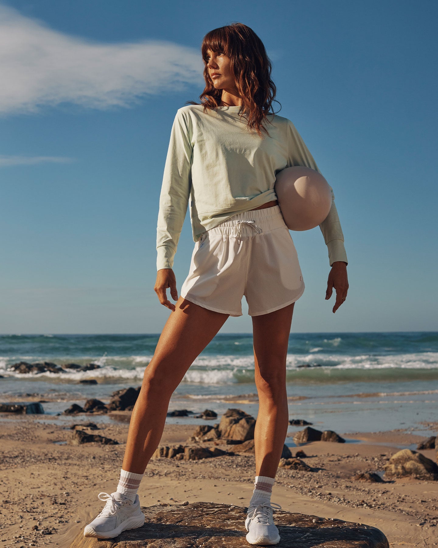 Follow Maven Shorts - Cream Lifestyle 2