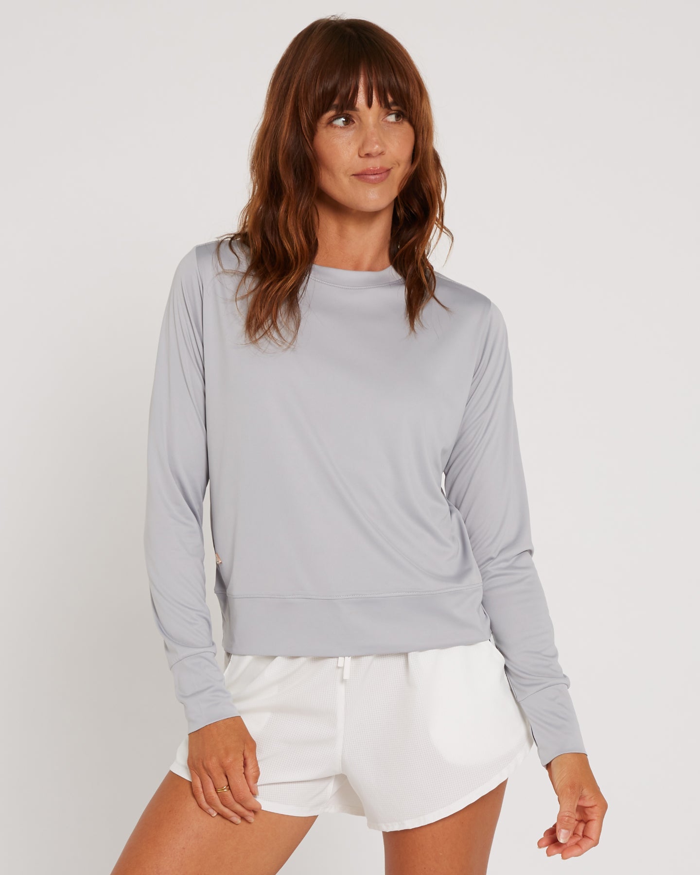 Follow Elara Sun Tee L/S - Light Grey 4
