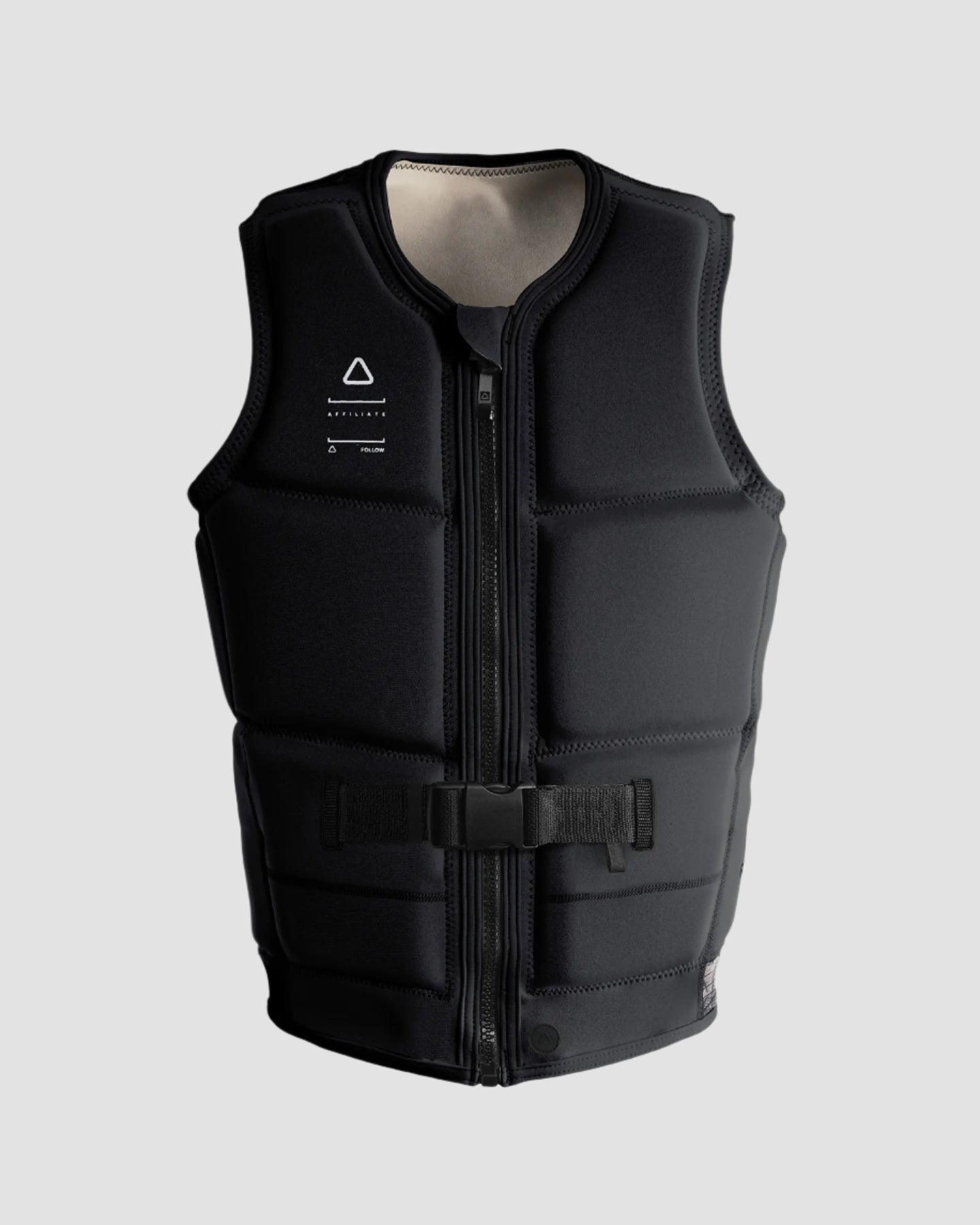 Follow Affiliate Mens Impact Vest - Black Front