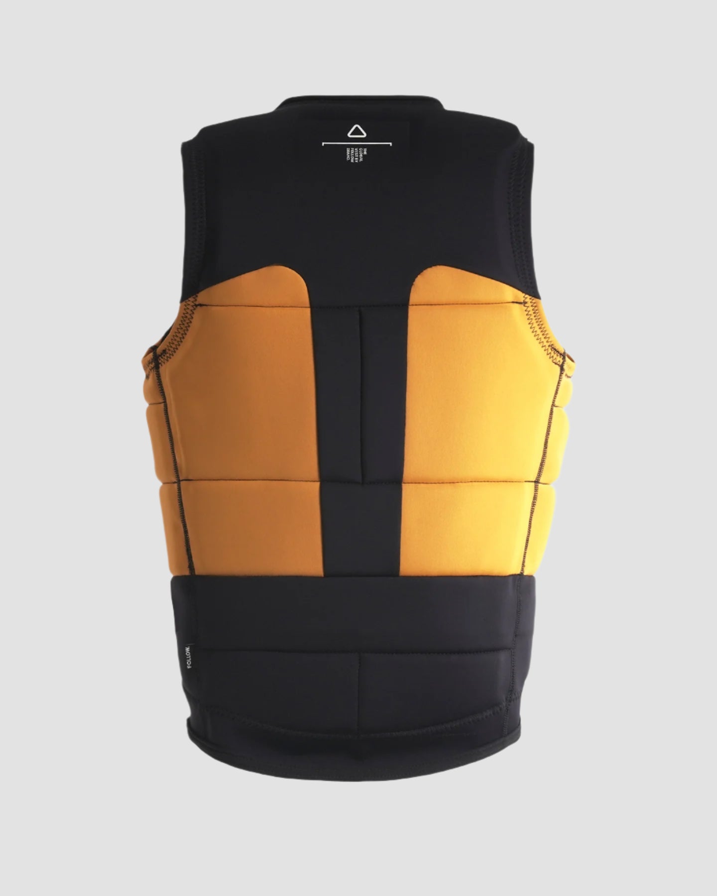 Follow Global Mens Impact Vest - Orange/Black Back 