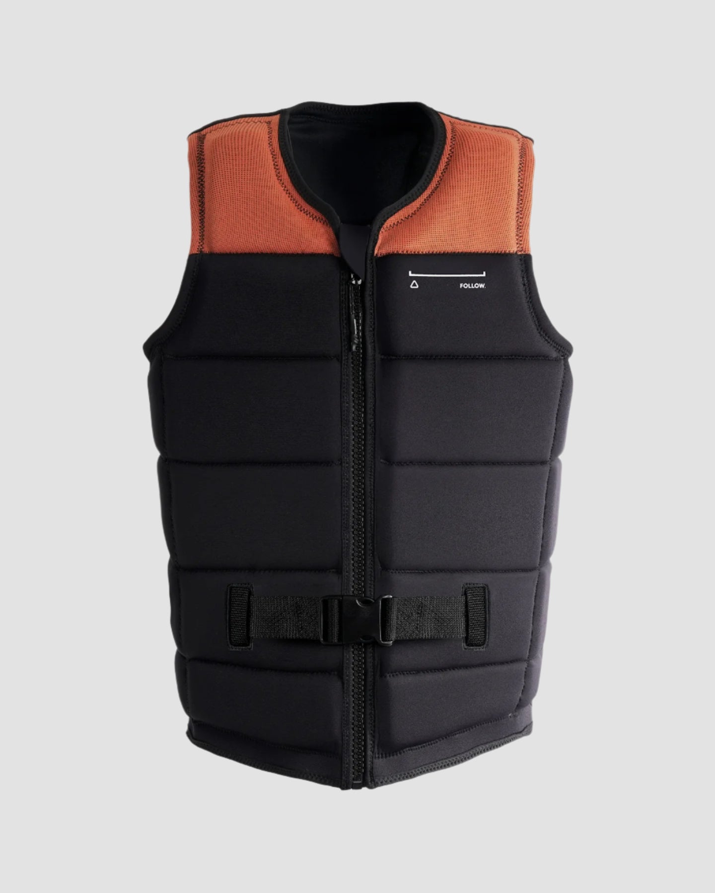 Follow Section Mens Impact Vest - Orange/Black Front