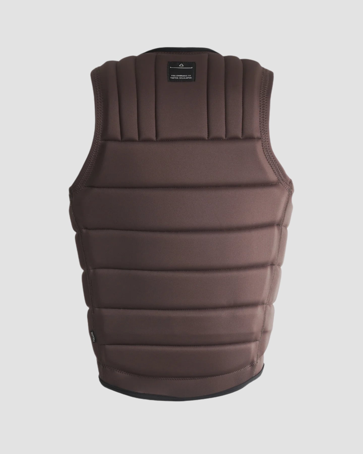 Follow Total Mens Impact Vest - Dark Brown Back